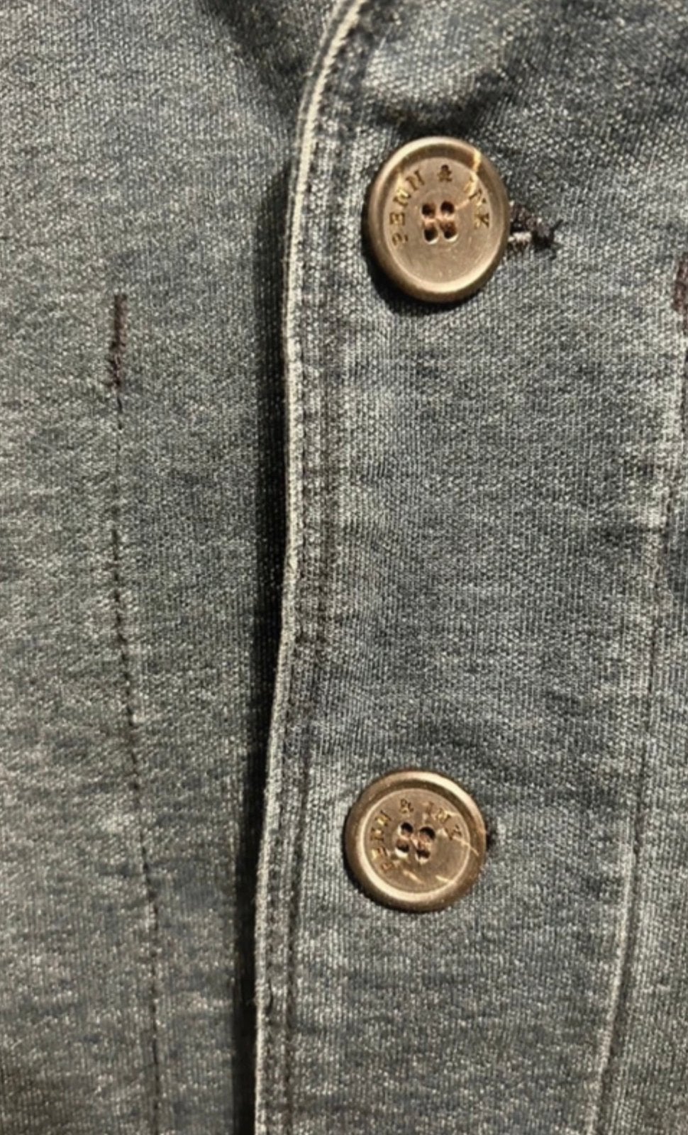 Penn & Ink Blazer Maat 36 Blauw Denim Jacket Casual, Kleding | Dames, Pi, Zo goed als nieuw, Verzenden, Blauw