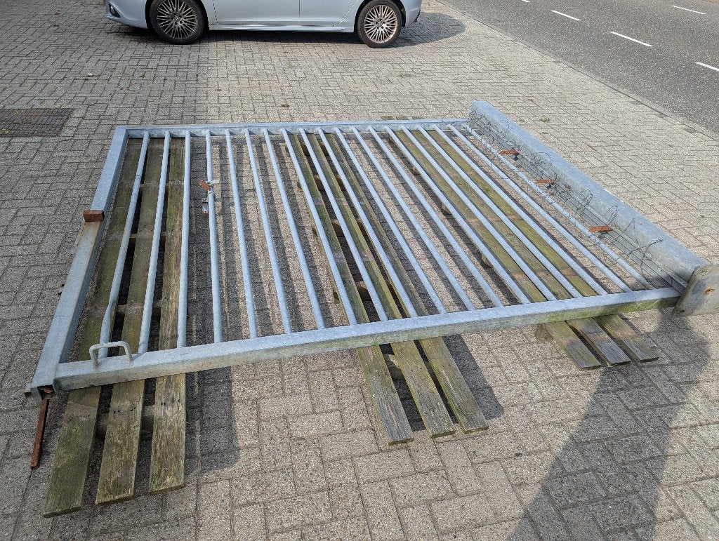 Poort / hek 2x 3 meter breed, Tuin en Terras, Tuinpoorten, Ophalen, Gebruikt, Staal, 200 cm of meer