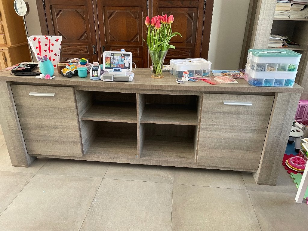 Dressoir, Ophalen, Met plank(en), Gebruikt, 200 cm of meer