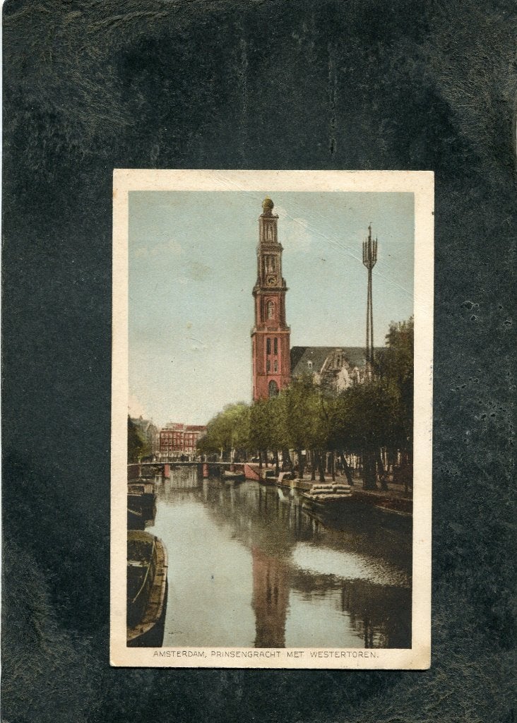 Ansicht Amsterdam - Prinsengracht met Westertoren, Verzamelen, Verzenden, Voor 1920, Gelopen, Noord-Holland