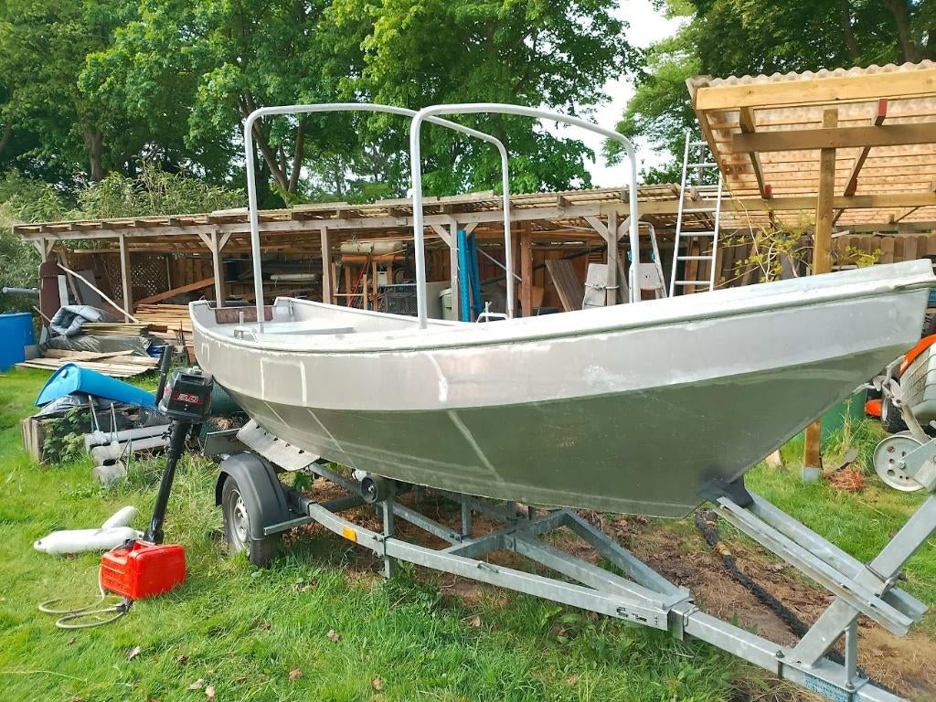 aluminium visboot, Ophalen, Overige merken, Tot 10 pk, 20 cm