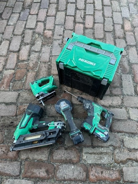 hikoki accu set inc tacker, Ophalen of Verzenden, Zo goed als nieuw