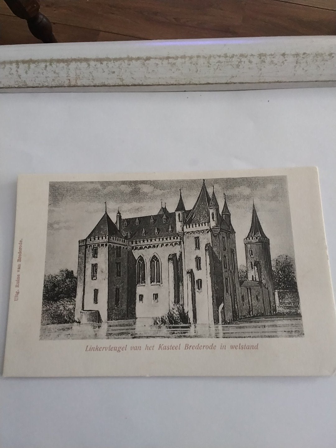 Oude briefkaart Kasteel Brederode, Santpoort-Zuid, Ophalen of Verzenden, Voor 1920, Gelopen, Noord-Holland