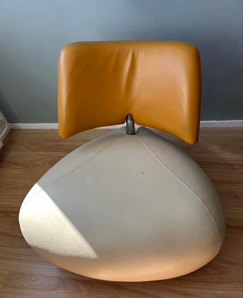 Leolux Pallone fauteuil, Huis en Inrichting, Fauteuils, Ophalen, Gebruikt, Leer