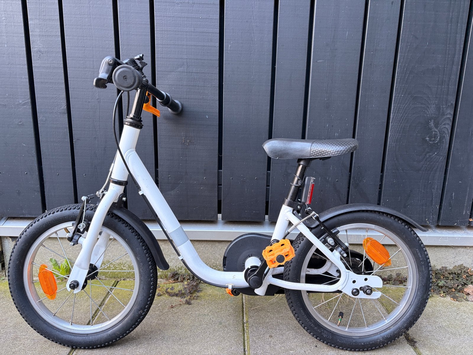 Lichtgewicht kinderfiets 14 inch+spatborden+zijwieltjes ZGAN, Ophalen, Zijwieltjes, Velgrem, Minder dan 16 inch