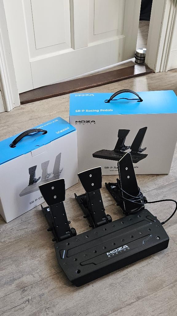 Moza Racing SR-P Pedalen (Loadcell) - Incl. Doos, Computers en Software, Joysticks, Zo goed als nieuw, Ophalen of Verzenden
