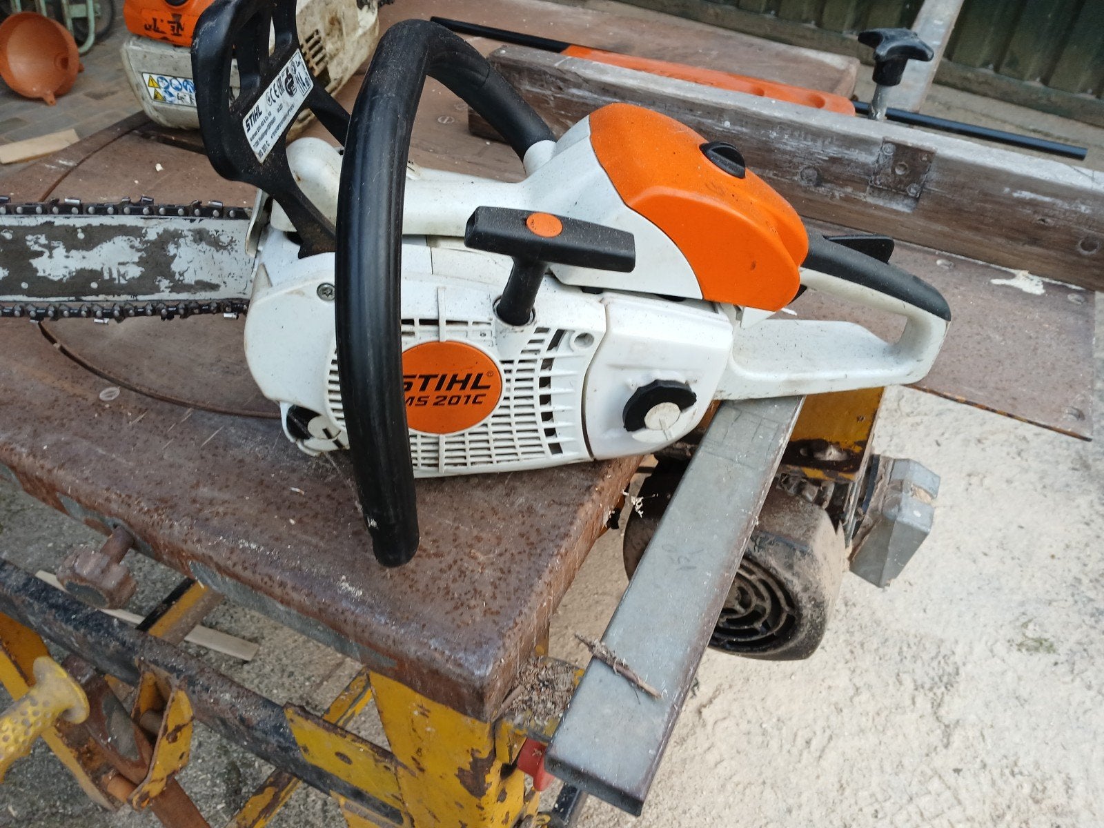tk prof Stihl MS 201 C kettingzaag motorzaag, Ophalen, Gebruikt