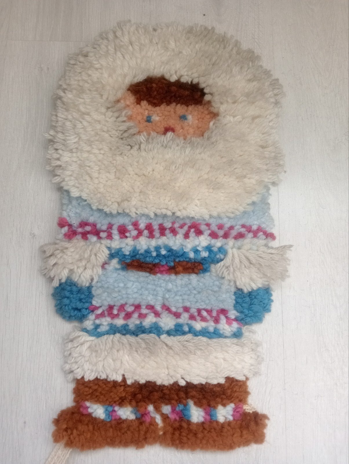 Handgemaakt wandkleed Eskimo, Ophalen of Verzenden, Nieuw, Rechthoekig, 50 tot 100 cm