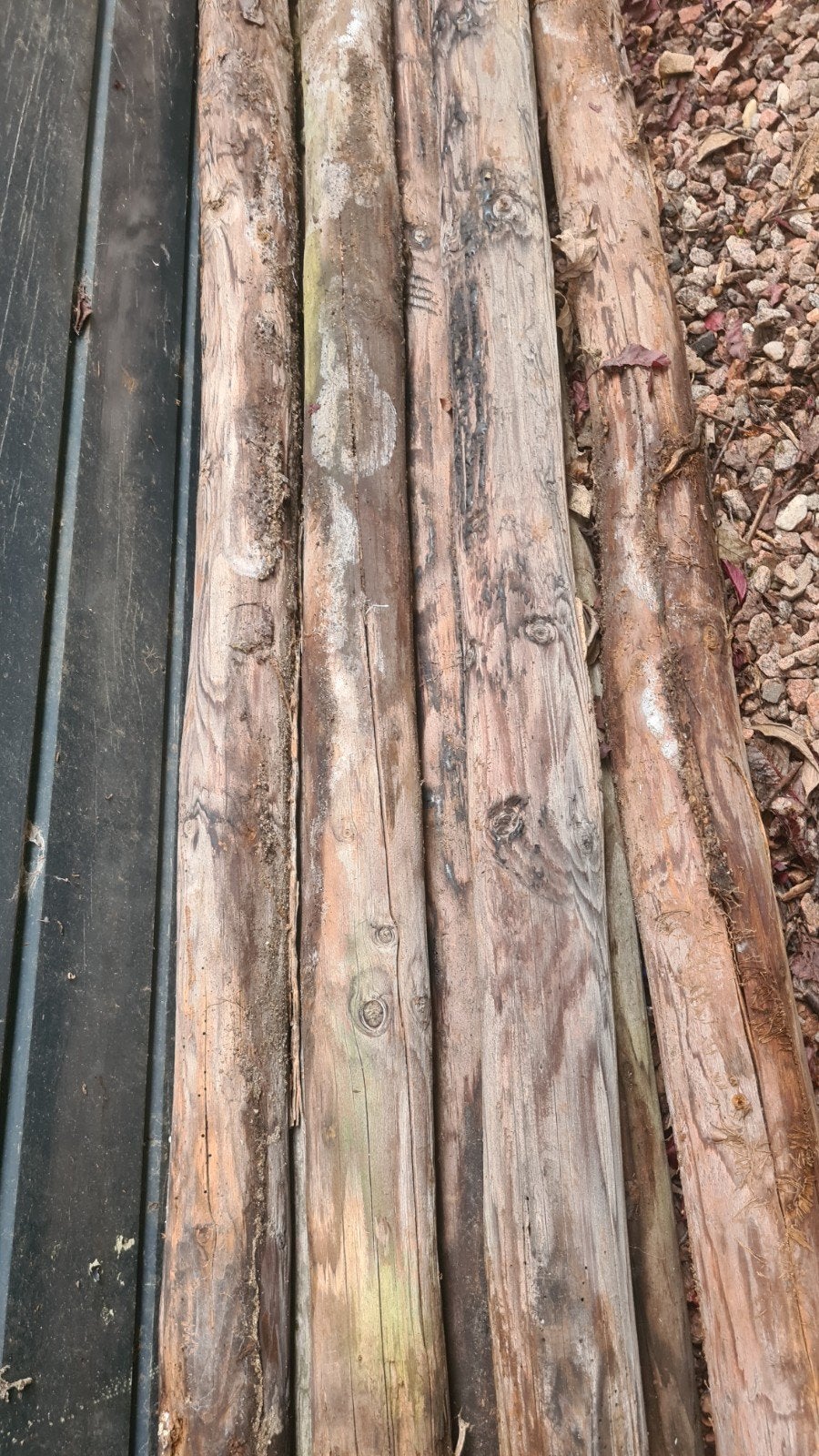 9 Houten Palen 1.80 Meter, Ophalen of Verzenden, Gebruikt, 180 tot 250 cm, Palen