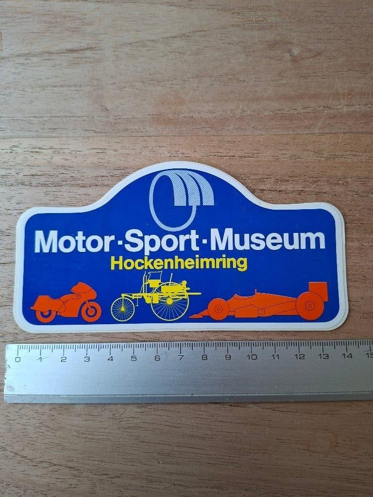 Sticker museum hockenheimrong, Ophalen of Verzenden, Zo goed als nieuw, Auto of Motor