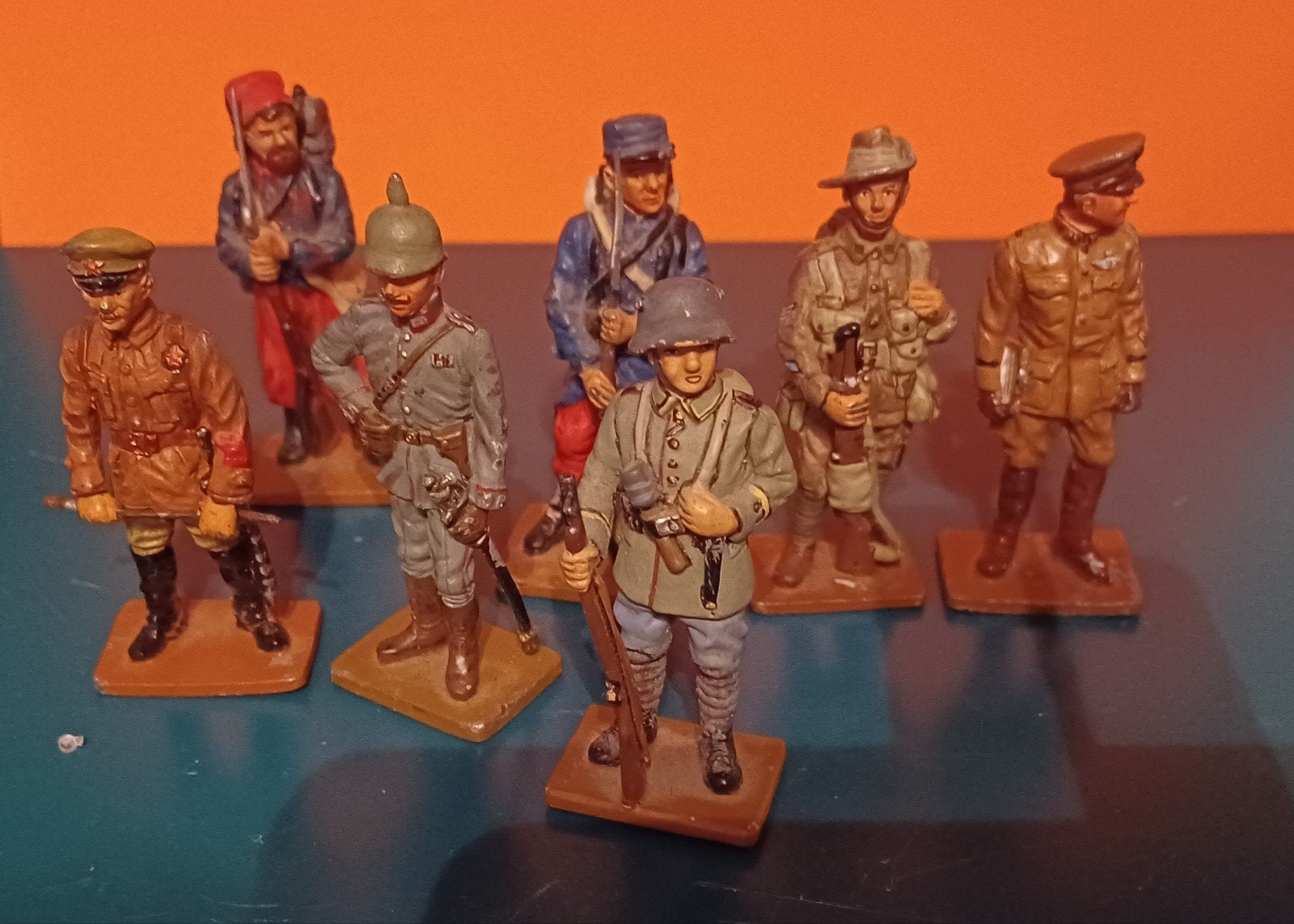 6 x militair del prado metaal, Ophalen of Verzenden, 1:50 of kleiner