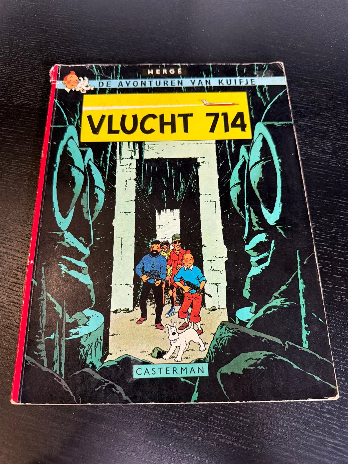 Kuifje - Vlucht 714 (Casterman 1968), Eén stripboek, Ophalen of Verzenden, Gelezen