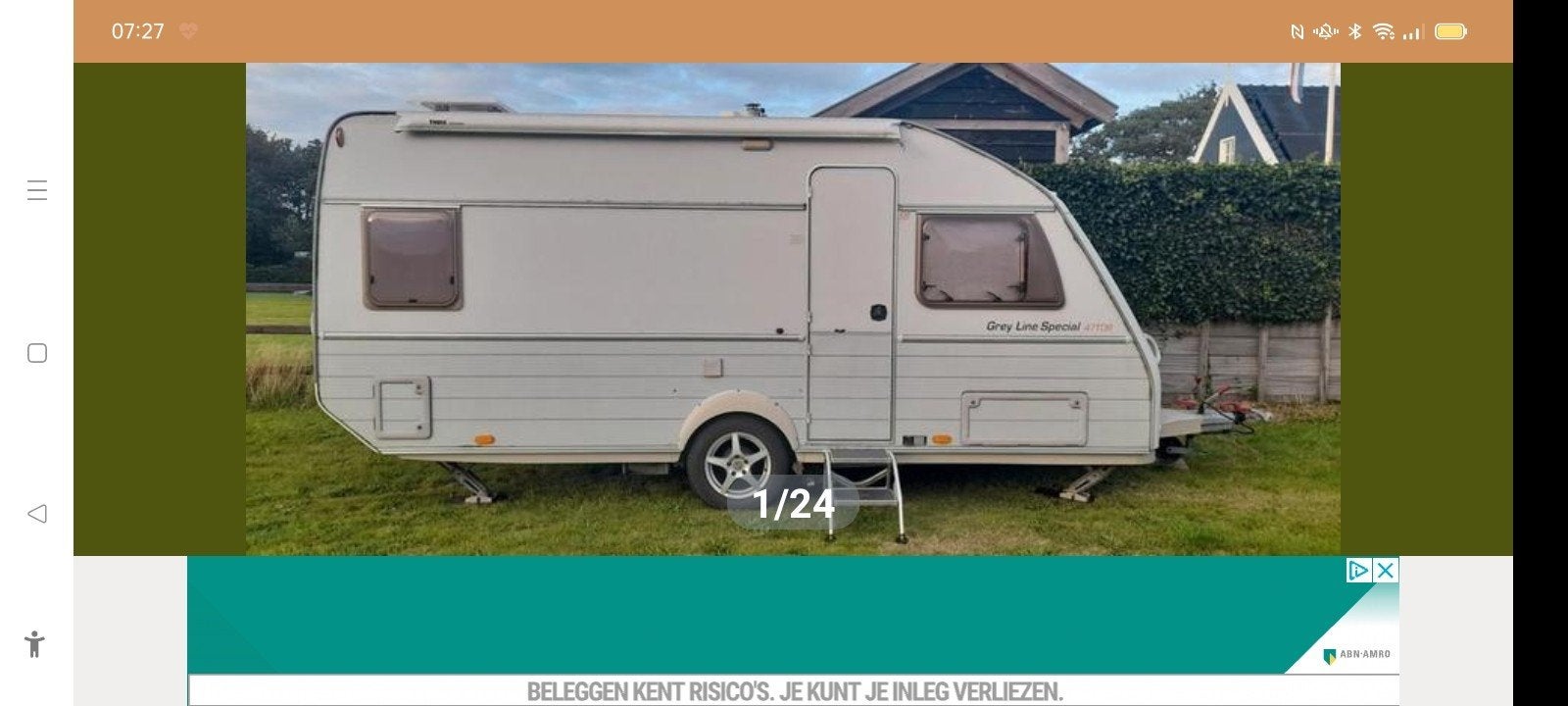 Kip grey line 47 sgb special 2004 met moever, boiler,etc, Caravans en Kamperen, Caravans, Particulier, Koelkast, Vast bed