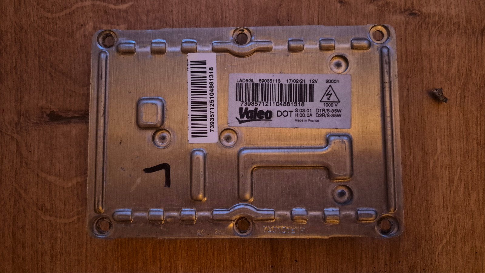 Valeo Xenon Ballast LAD5GL 89030461 12V 2000h, Ophalen, Gebruikt, Jaguar
