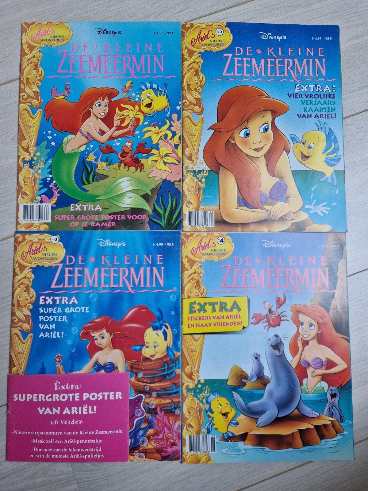 1994 4 ariel de kleine zeemeermin tijdschriften magazine, Ophalen of Verzenden, Overige typen