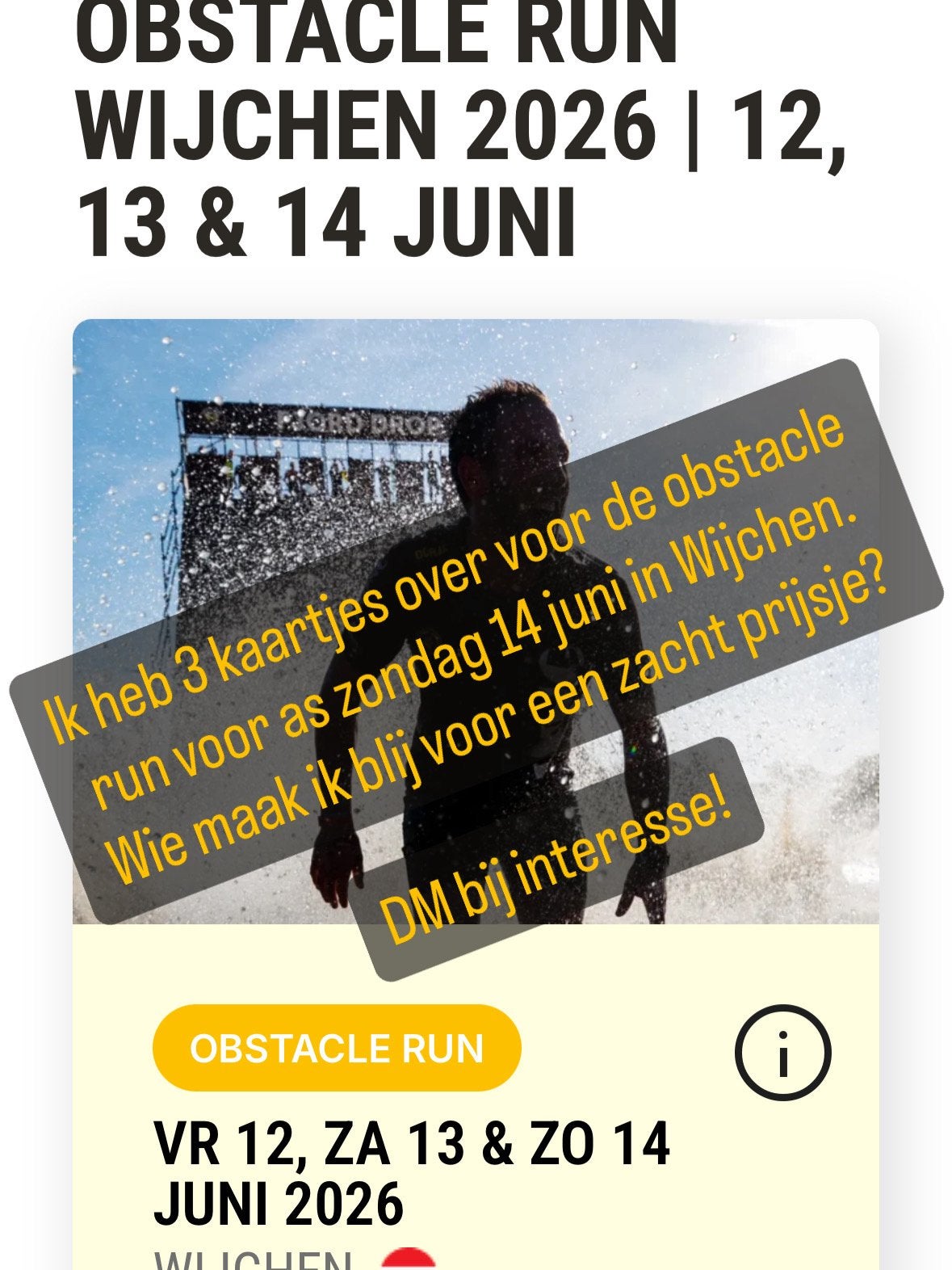 Obstacle run wijchen, Twee personen, Overige soorten