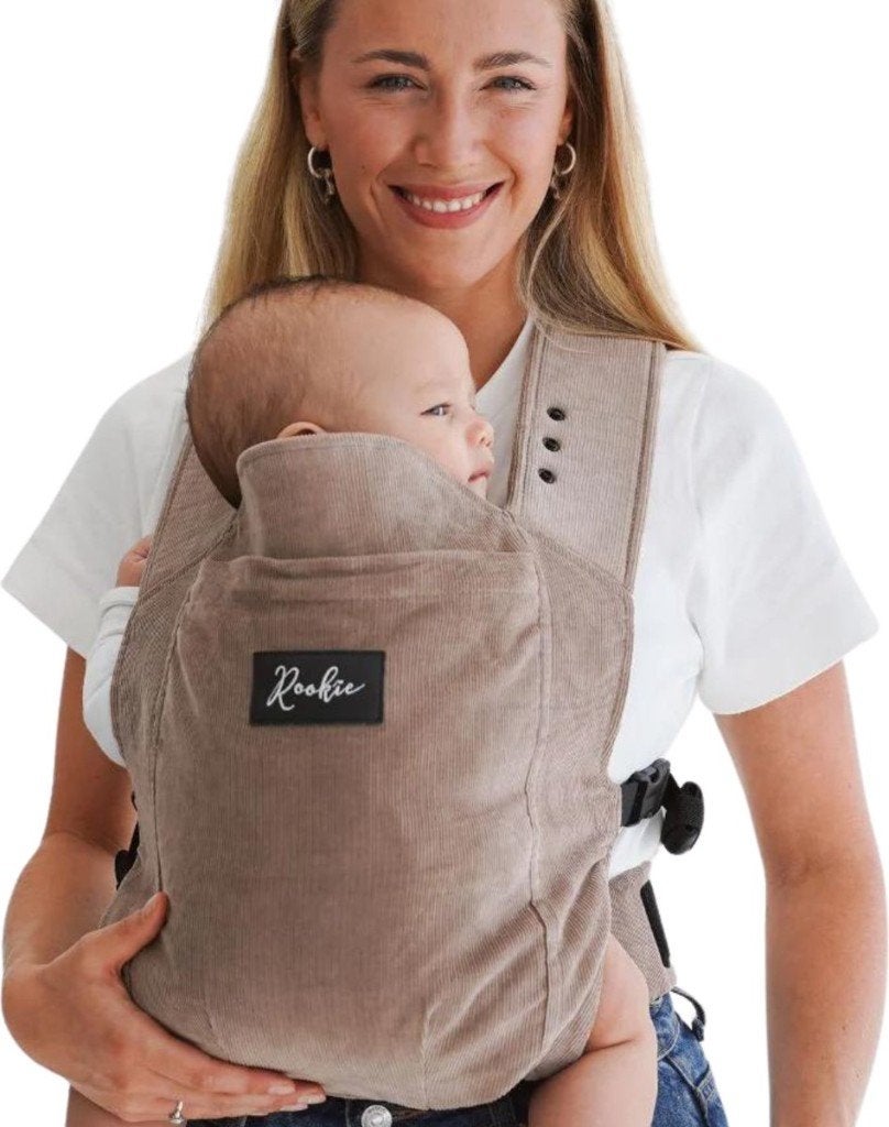 Rookie Premium Draagzak - Cord Mocha NIEUW!, Buik of Rug, Nieuw, Draagzak, Ophalen