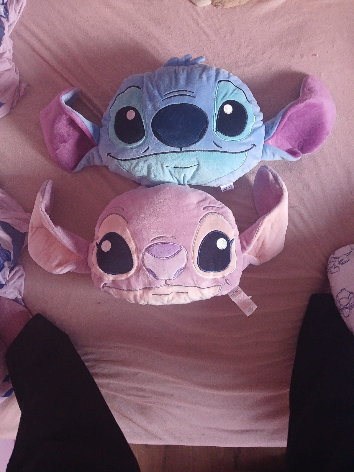Stitch en Angel kussens - Disney Lilo & Stitch, Ophalen, Zo goed als nieuw, Blauw, Overige vormen