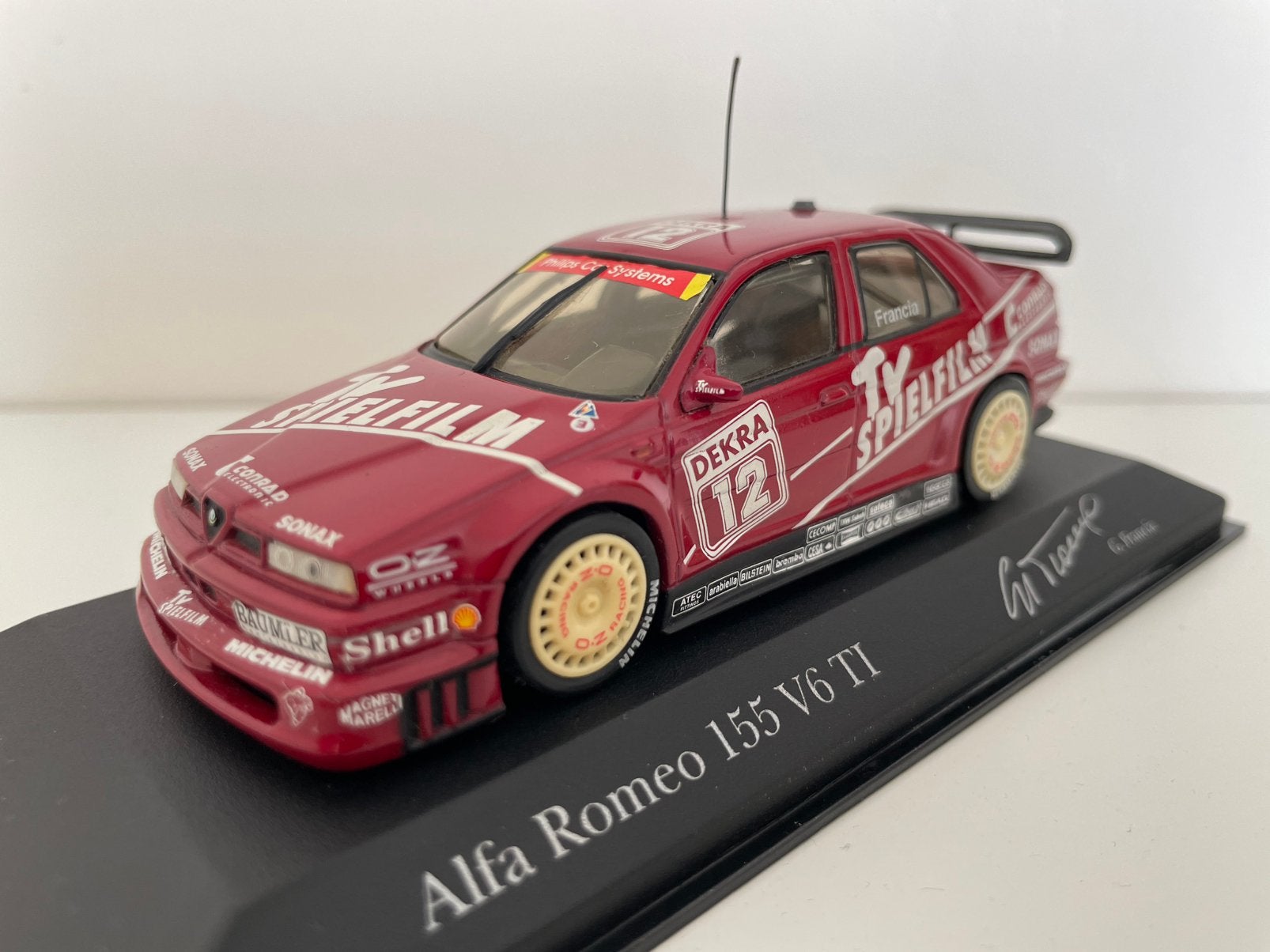 Minichamps Alfa Romeo 155 V6 TI, Hobby en Vrije tijd, Modelauto's | 1:43, Ophalen of Verzenden, Nieuw, Auto, MiniChamps