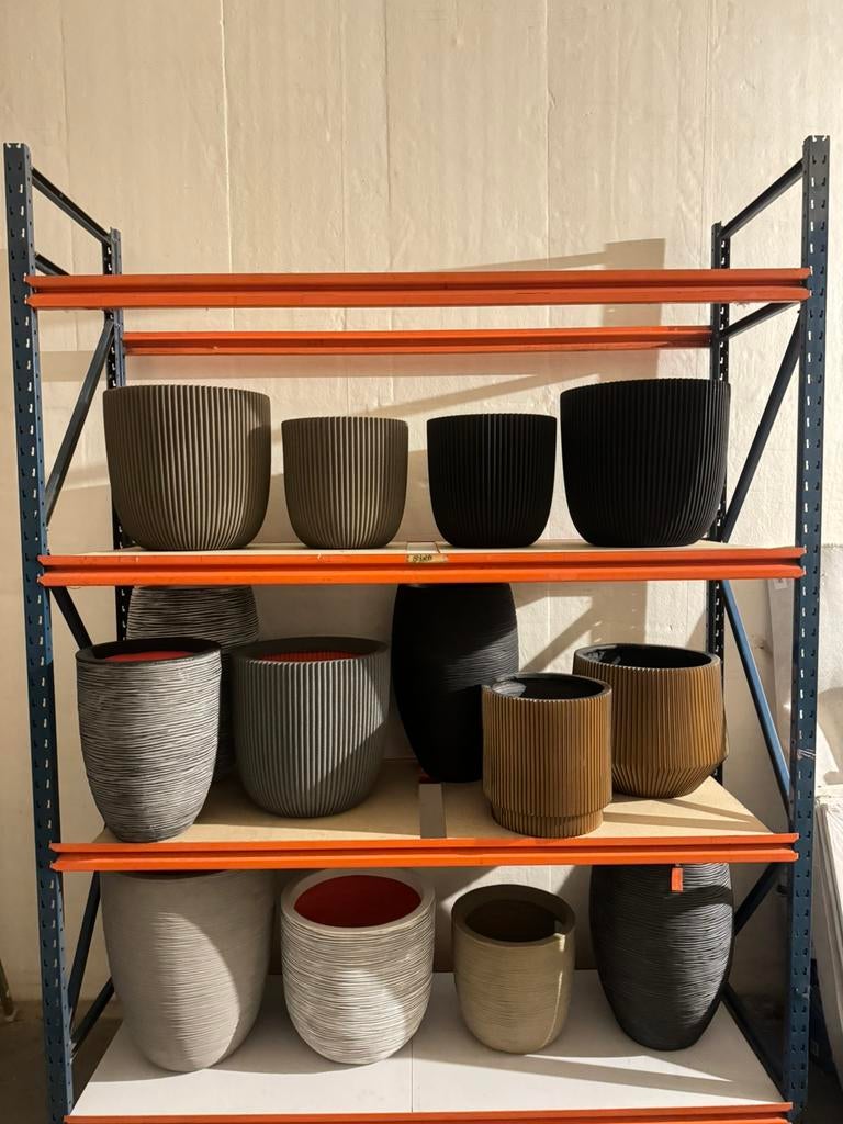 Verschillende capi bloempotten te koop vanaf €20 !, Ophalen, Kunststof, Rond, Nieuw