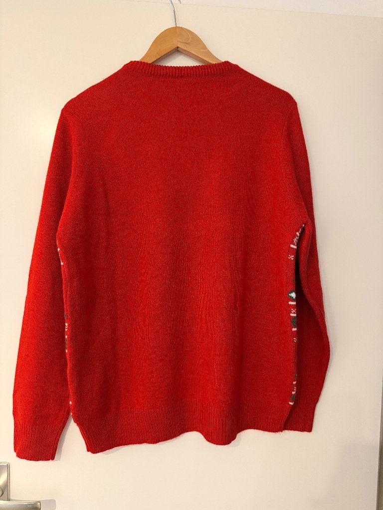 Kersttrui / foute kersttrui - maat L, Ophalen of Verzenden, Zo goed als nieuw, Maat 52/54 (L), Rood