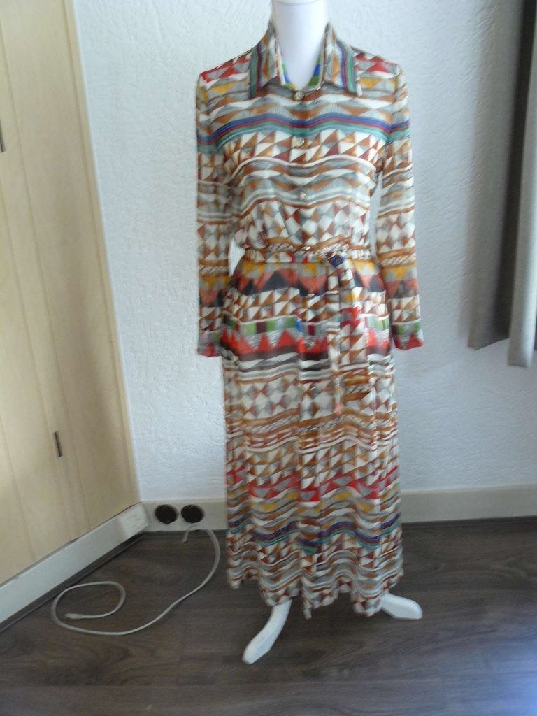 Kleurrijke doorknoopjurk van Caroline Biss maat 36., Kleding | Dames, Overige kleuren, Ophalen of Verzenden, Zo goed als nieuw
