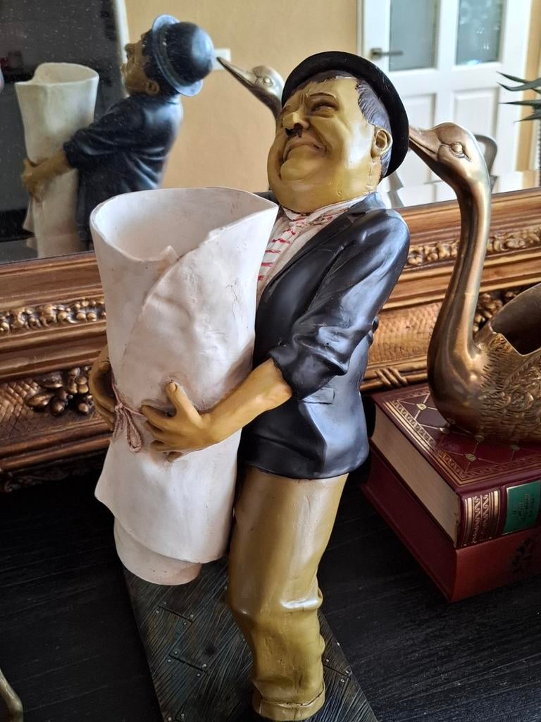 Groot beeld Oliver Hardy, Verzamelen, Ophalen of Verzenden, Zo goed als nieuw, Mens