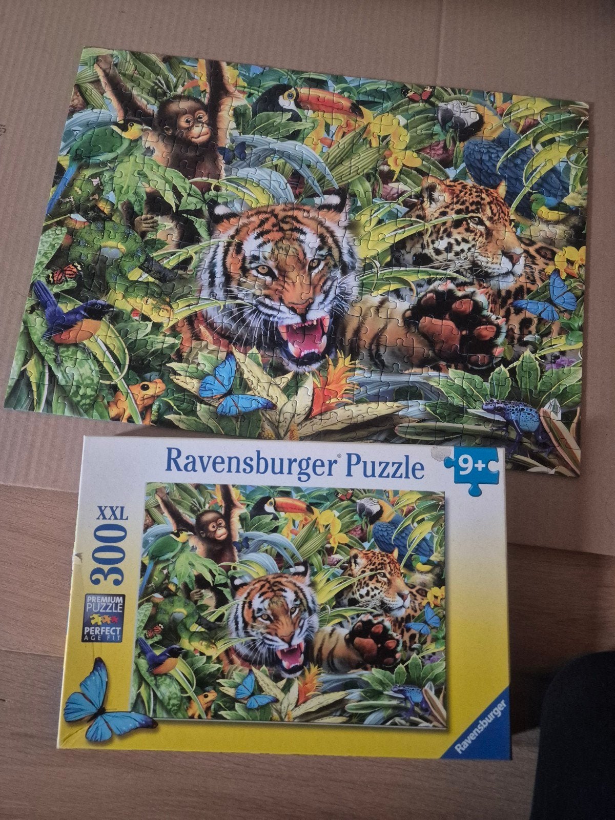 Ravensburger Puzzel 300XXL jungle, voor 9+, Ophalen of Verzenden, Minder dan 500 stukjes, Zo goed als nieuw, Legpuzzel