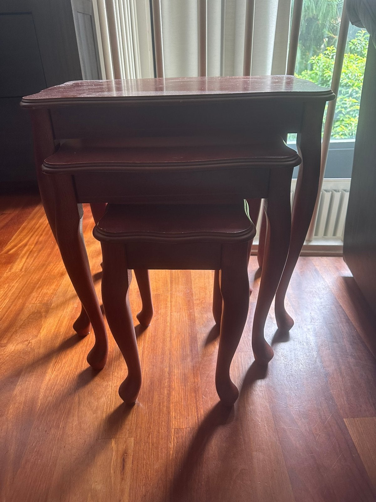 Bijzettafel Kersen, Huis en Inrichting, Gebruikt, Rechthoekig, Hout, Ophalen
