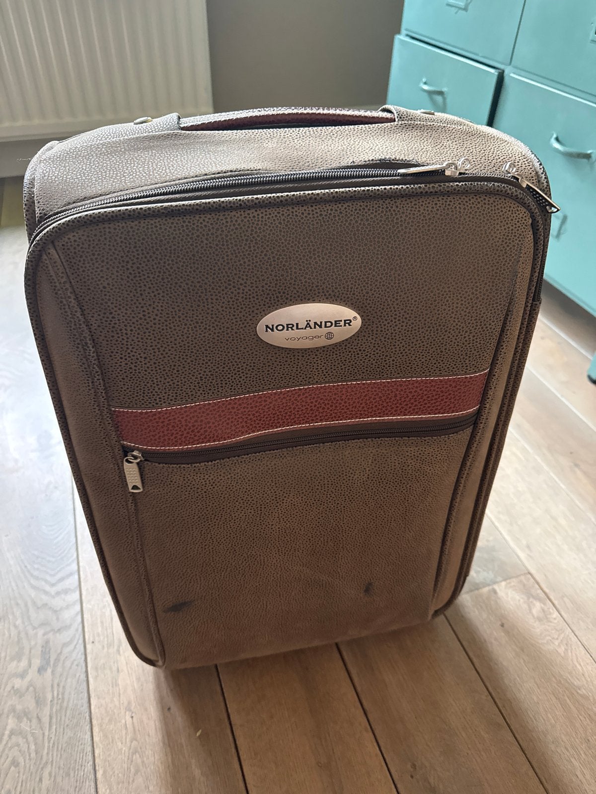 Norländer Voyager Koffer - Bruin, Handig en Compact, Overige materialen, Gebruikt, 50 tot 60 cm, Ophalen of Verzenden