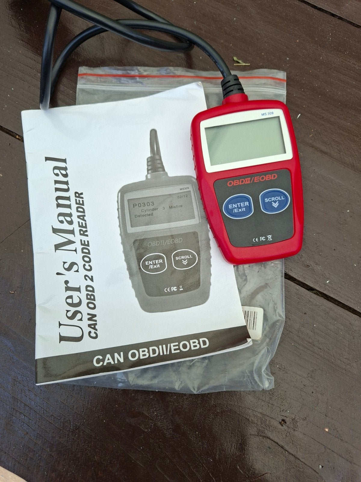 OBD2/EOBD Foutcodelezer MS309 - Diagnose Tool Auto, Auto diversen, Autogereedschap, Zo goed als nieuw, Ophalen of Verzenden