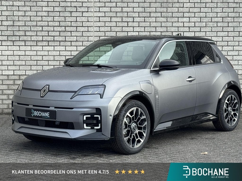 Renault 5 Comfort Range Roland-Garros 52 kWh | Pack Safety &, Auto's, Renault, Leder en Stof, Nieuw, Zilver of Grijs, Te koop