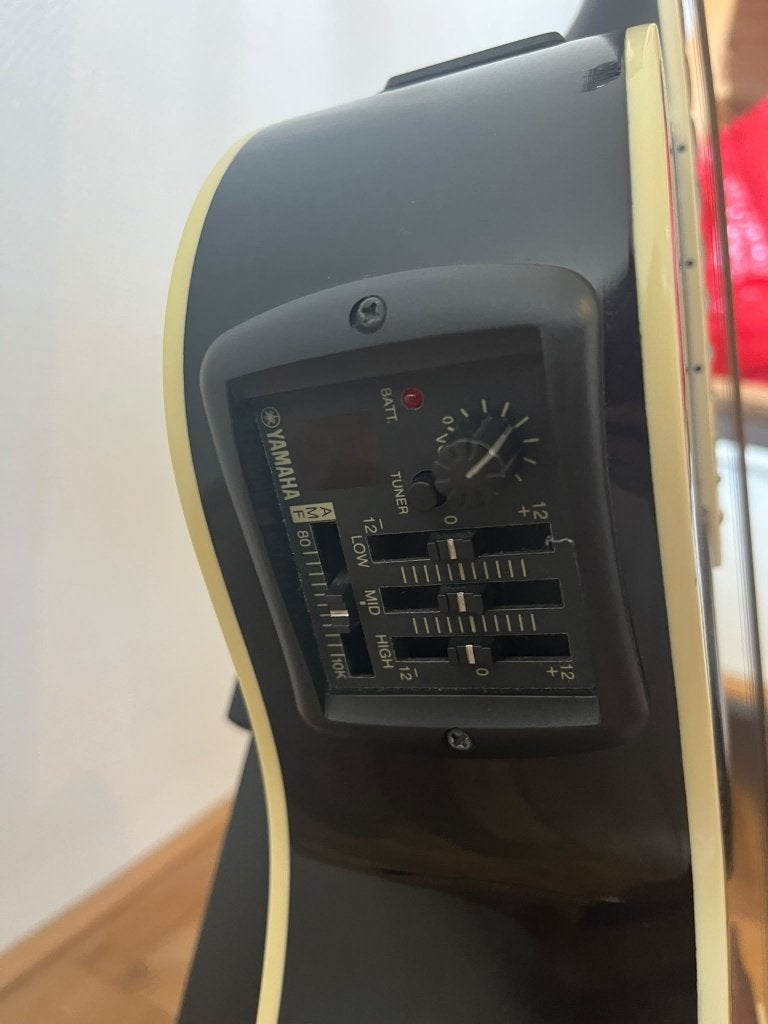 Yamaha APX500 BL Zwart – Elektro-akoestische gitaar, Ophalen, Gebruikt, Klassieke of Spaanse gitaar