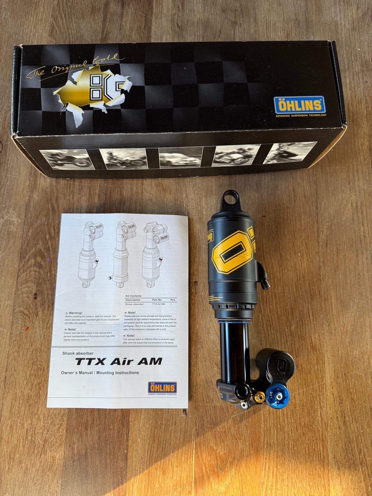 Öhlins TTX 2 Air trunnion 205x65mm demper nieuw, Ophalen of Verzenden, Nieuw, Mountainbike, Overige typen