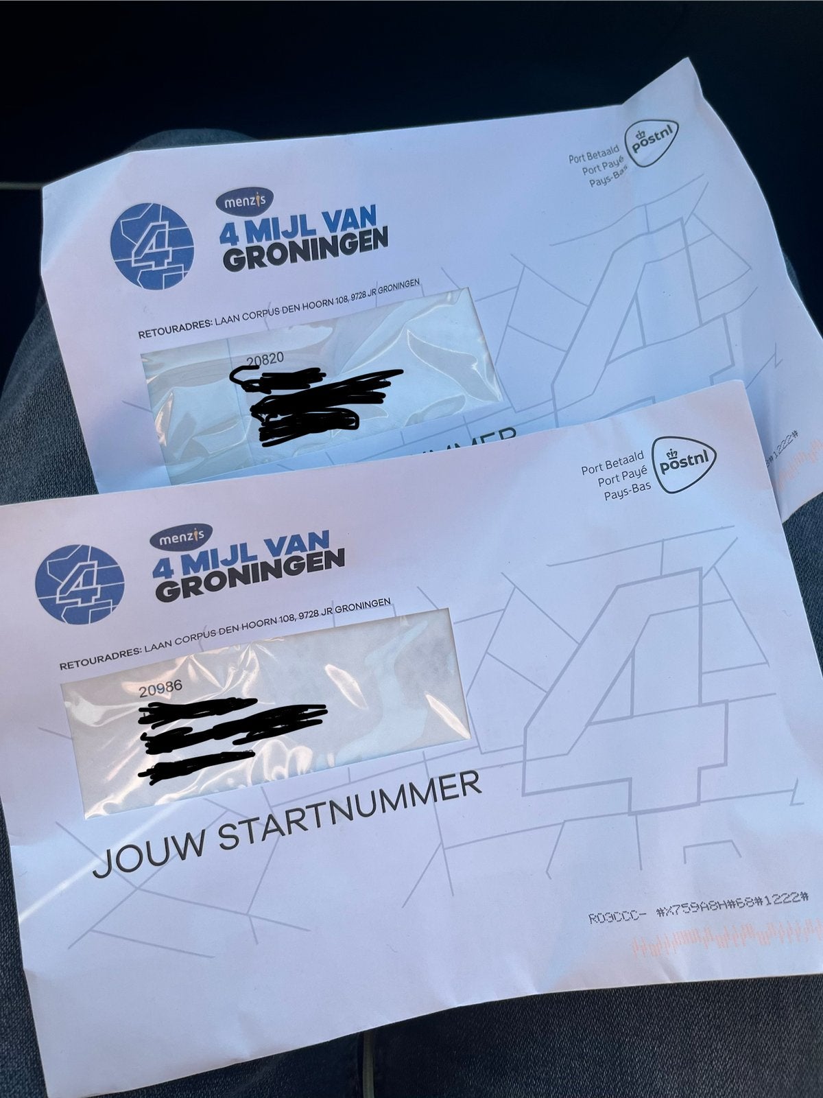 2x Startbewijzen 4 mijl groningen oktober 2026, Twee personen, Oktober