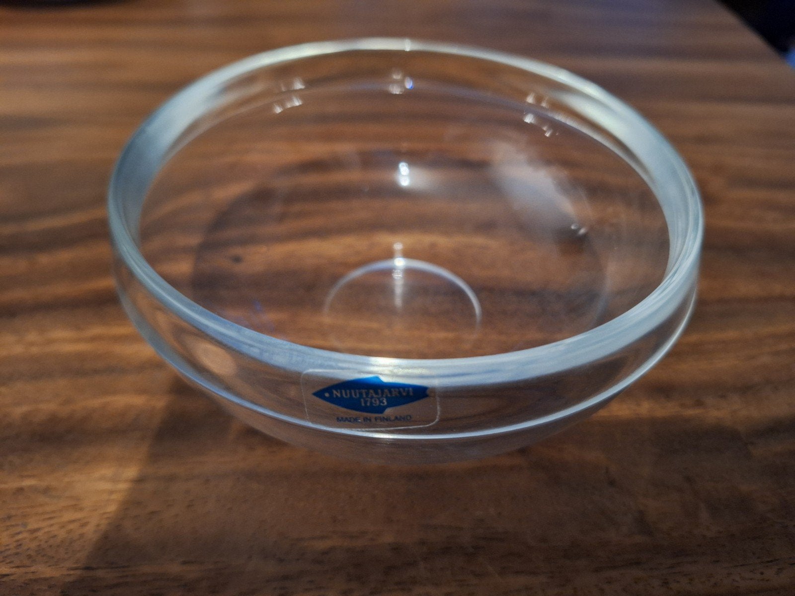 Nuutajärvi Glazen Schaaltje - Made in Finland, Vintage, Ophalen of Verzenden, Glas, Schaal of Schalen