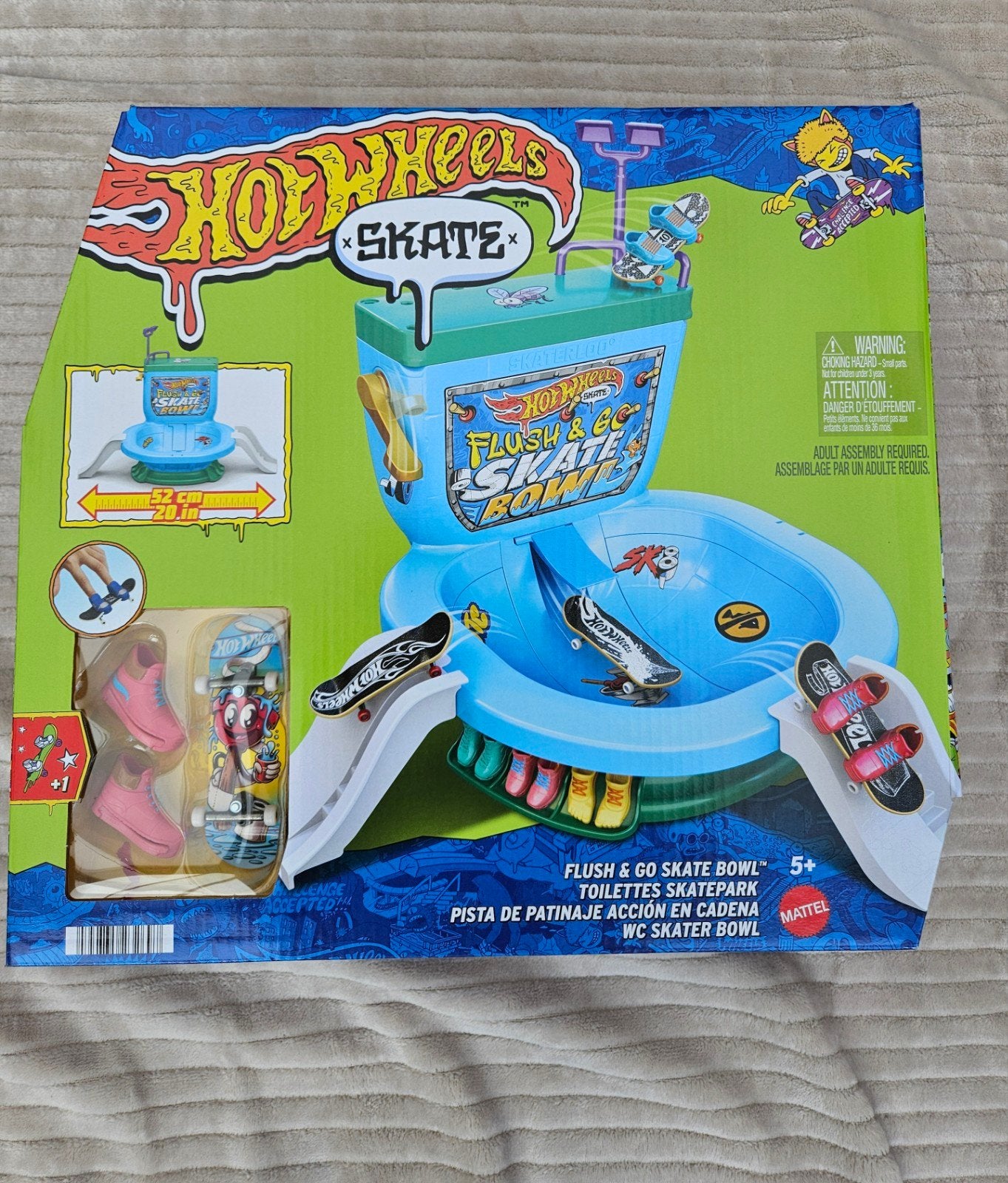 Hot Wheels Skate Flush & Go Skate Bowl Speelset, Ophalen of Verzenden, Nieuw, Jongen of Meisje