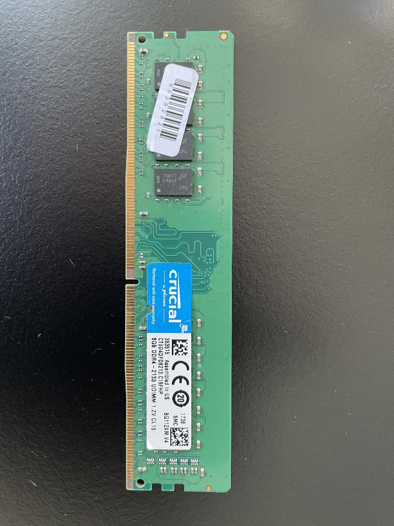 computer geheugen, Computers en Software, RAM geheugen, Zo goed als nieuw, Desktop, 8 GB, DDR4, Ophalen of Verzenden