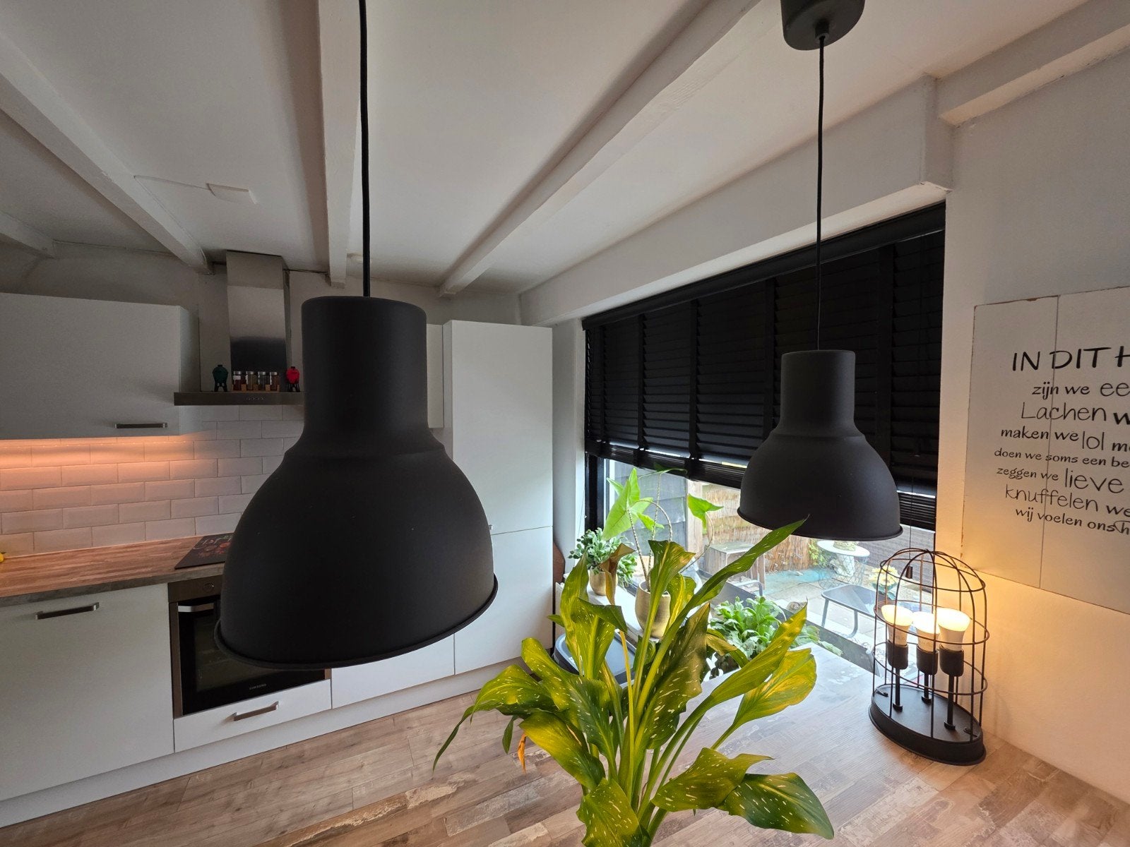 Moderne grijzen vloerlamp en hanglampen, Ophalen, Zo goed als nieuw, Metaal, Modern, Industrieel