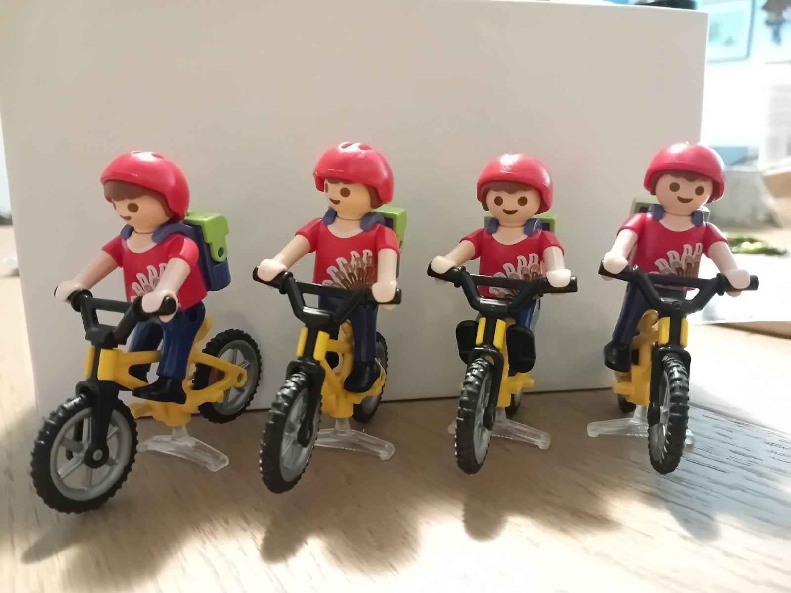 Playmobil set 4556 uit 1989 - Fietsende Kinderen, Gebruikt, Complete set, Ophalen of Verzenden, Figuren