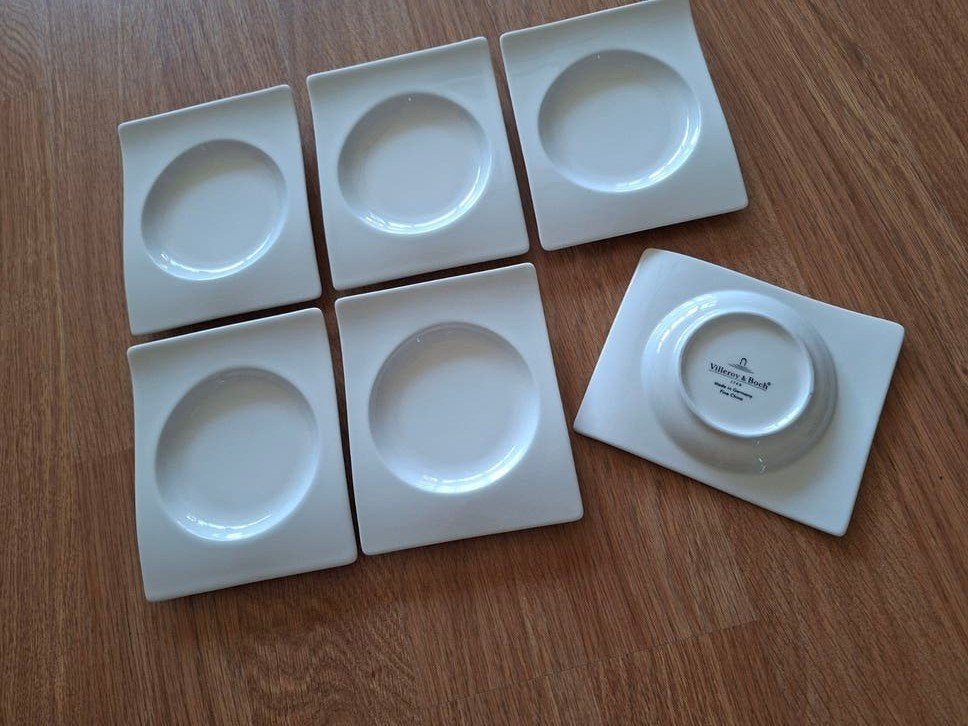 gebaksbordjes Wave Villeroy & Boch., Ophalen of Verzenden