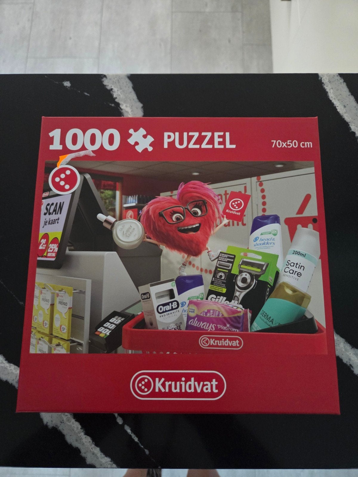 Kruidvat 1000 stukjes puzzel met Koko, Ophalen, 500 t/m 1500 stukjes, Nieuw, Legpuzzel