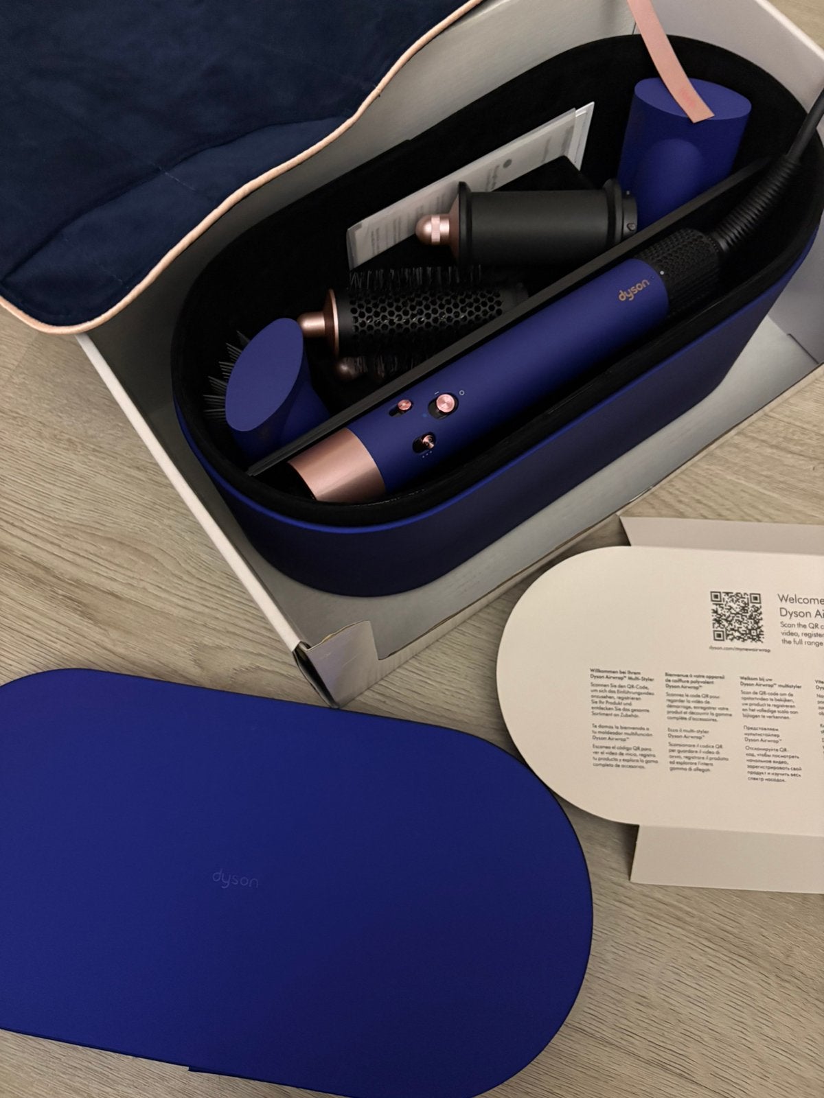 Dyson Airwrap Complete Long (Vinca Blauw/Rosé) gift edition, Ophalen of Verzenden, Nieuw, Haarverzorging