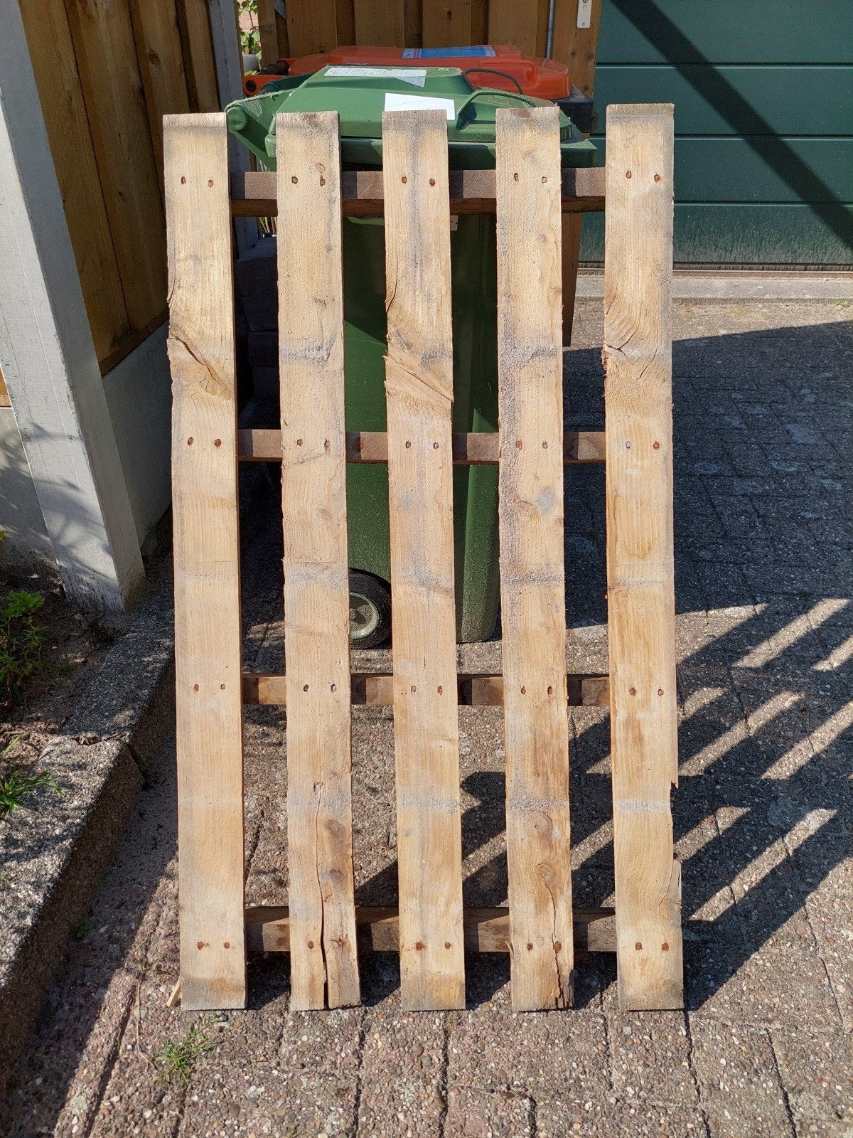 Gratis pallet van 70x140 cm, Ophalen, Gebruikt, Pallet, Minder dan 200 cm