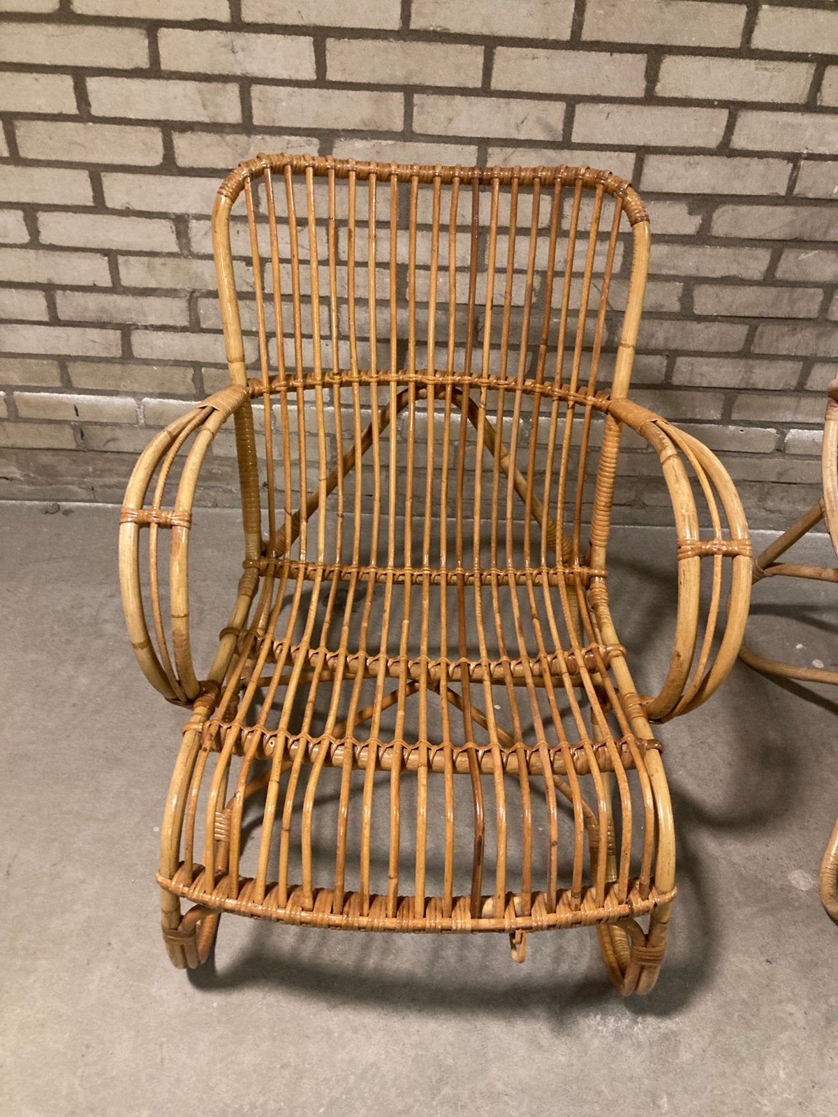 Rotan stoel, Tuin en Terras, Tuinstoelen, Ophalen, Gebruikt, Rotan