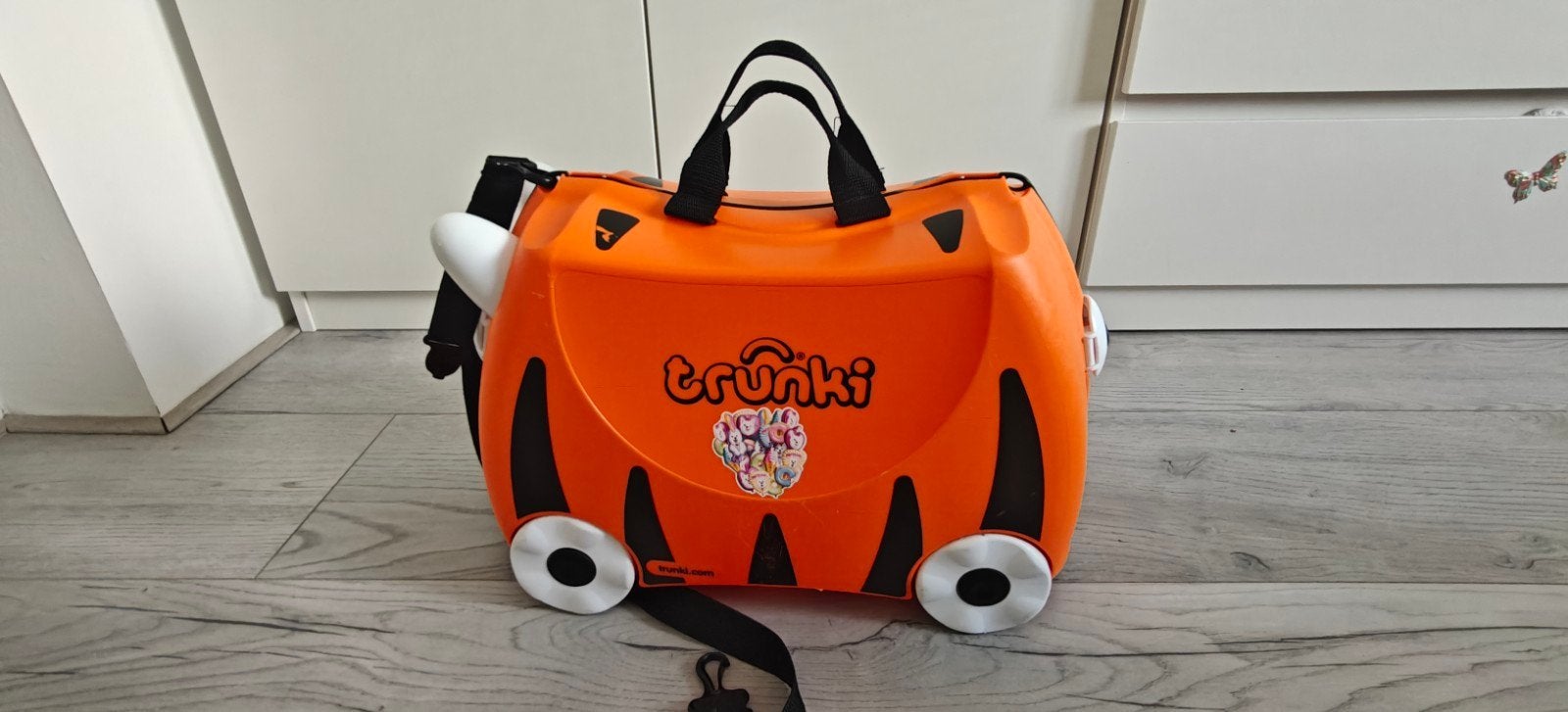 Trunki kinder koffer tijger color, Hard kunststof, Minder dan 50 cm, Ophalen of Verzenden, Zo goed als nieuw