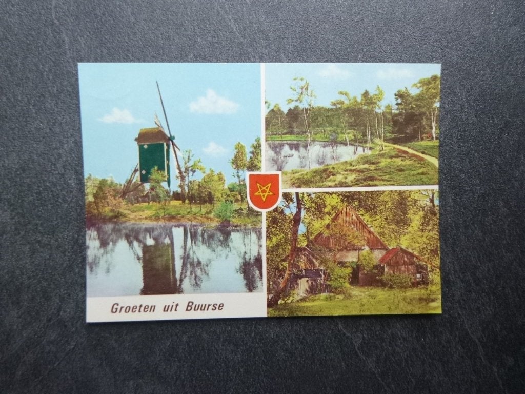 Buurse, groeten uit / molen 1980, Verzamelen, Verzenden, 1980 tot heden, Gelopen, Noord-Brabant