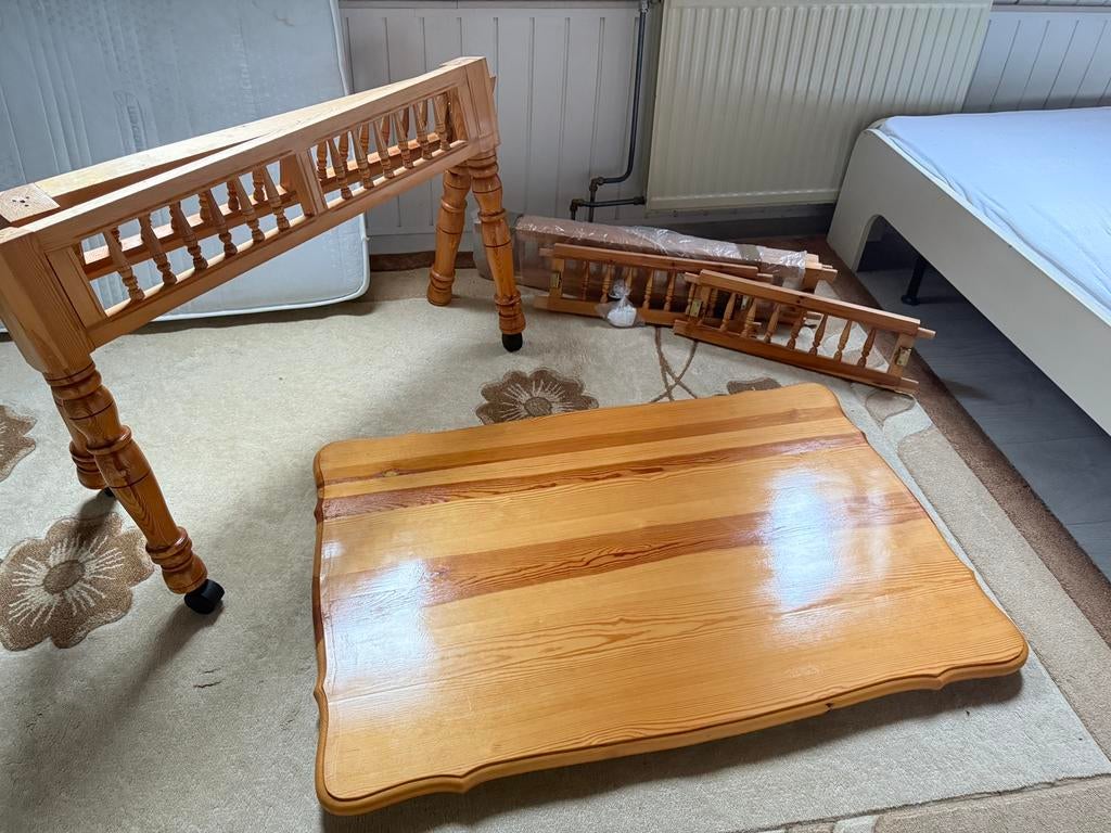 Houten tafel, Huis en Inrichting, Tafels | Eettafels, Ophalen, 100 tot 150 cm, 50 tot 100 cm, Zo goed als nieuw