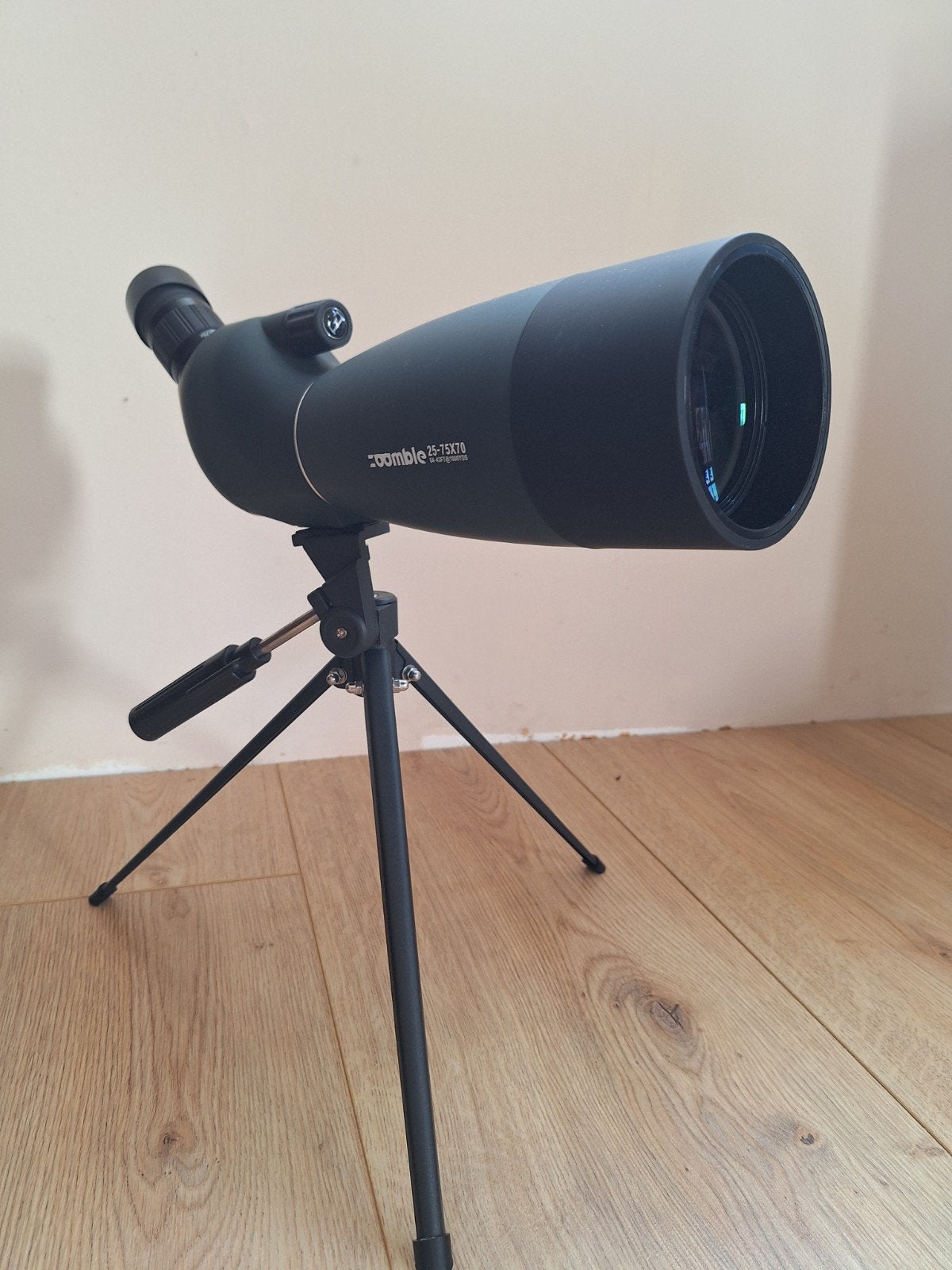 Zoomble 25-75x70 Spiegeltelescoop met Statief, Audio, Tv en Foto, Ophalen, 80 tot 200 mm, Met statief, Spiegeltelescoop (reflector)