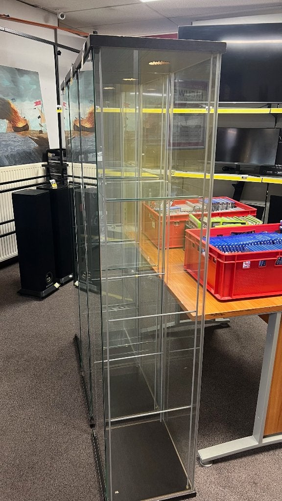 Vitrine kast | glas | 36,5x41,5x161,5cm | met deur, Ophalen, Minder dan 50 cm, Glas, 150 tot 200 cm